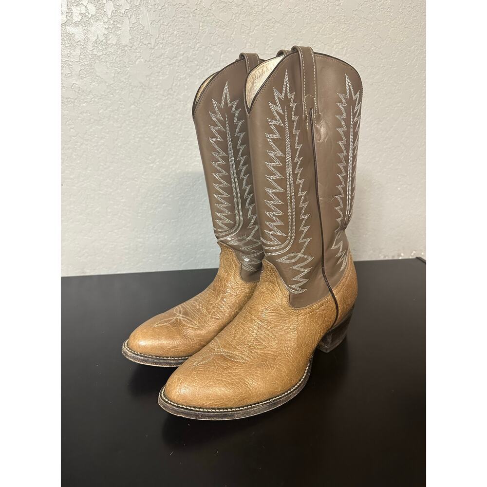 Goodyear Leather Western Boots Men 10 Cowboy Workwear Outdoor Rodeo Festival